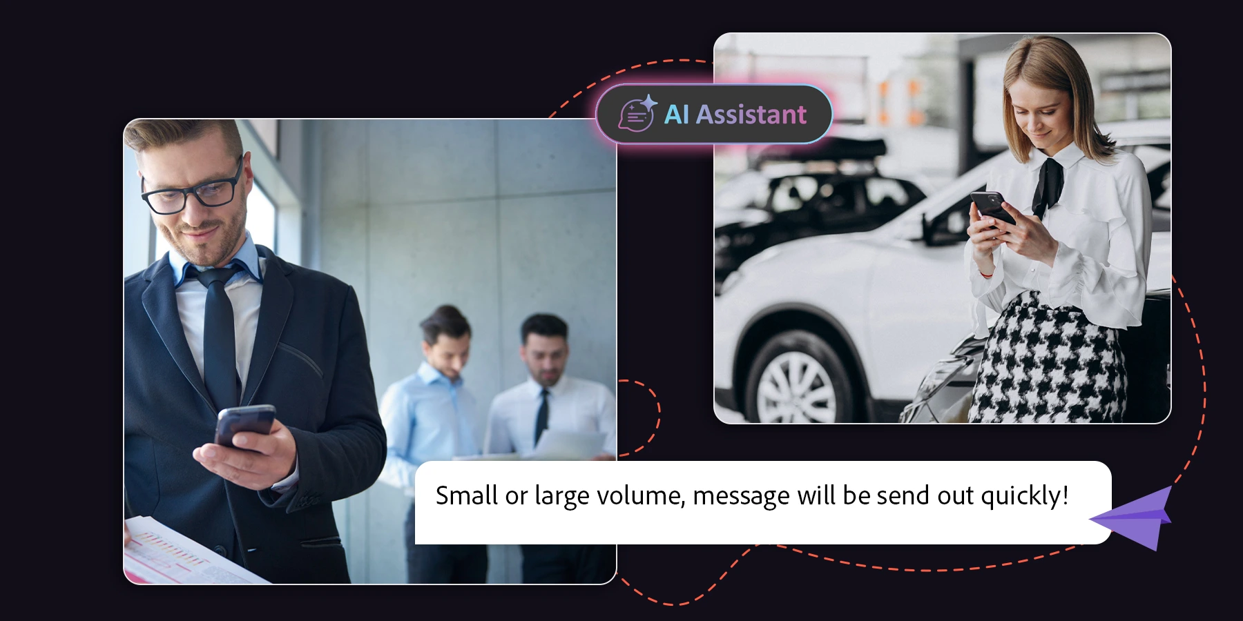 AI assistance for SMS marketing suggest