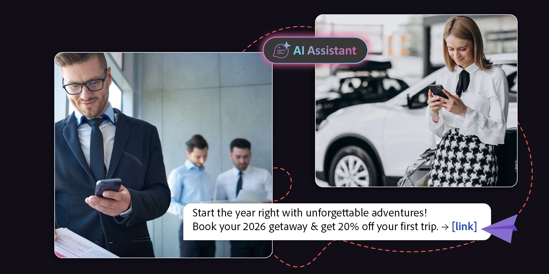 AI assistance for SMS marketing suggest